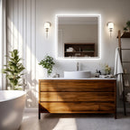 32 X 32 Inch LED Lighted Bathroom Mirror for Bathroom Wall Mounted Lighted Vanity Mirror Dimmable White Anti-Fog Vanity