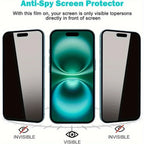 Privacy Screen Protector For iPhone 17 Pro Max 16 15 11 12 13 14 16e Anti-Spy Tempered Glass iPhone17 Pro 16 Plus 12 Mini XS XR