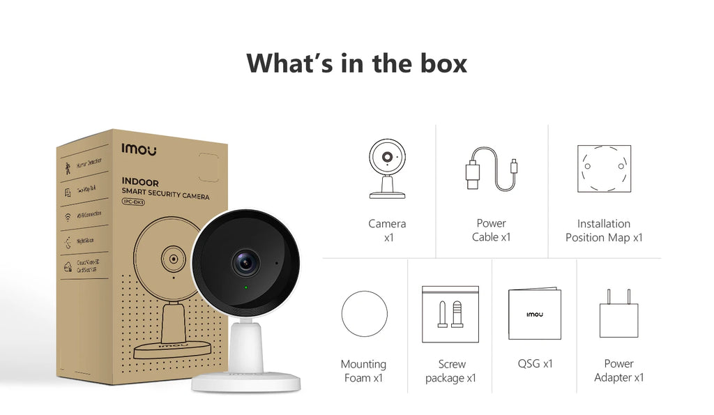 IMOU Indoor Security 2MP Camera 4PCS Wi-Fi IP Security Surveillance Smart System with Night Vision Baby Camera