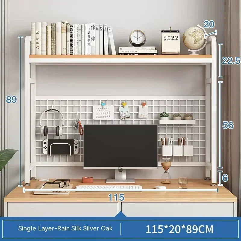 Desktop Multi-Layer Wrought Iron Shelf Bookcase