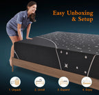 Pocket Spring Mattress Gel Memory Foam Bed Queen Size