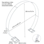 Round Metal Arch Garden Arbors Climbing Rose Circle Wedding Backdrop Stand Party Decoration Background Stand