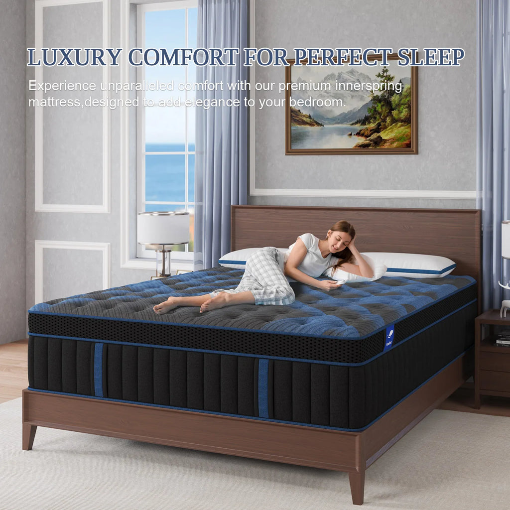 Hybrid Mattress Queen Double King Single Memory Foam Medium Firm 25cm Thick