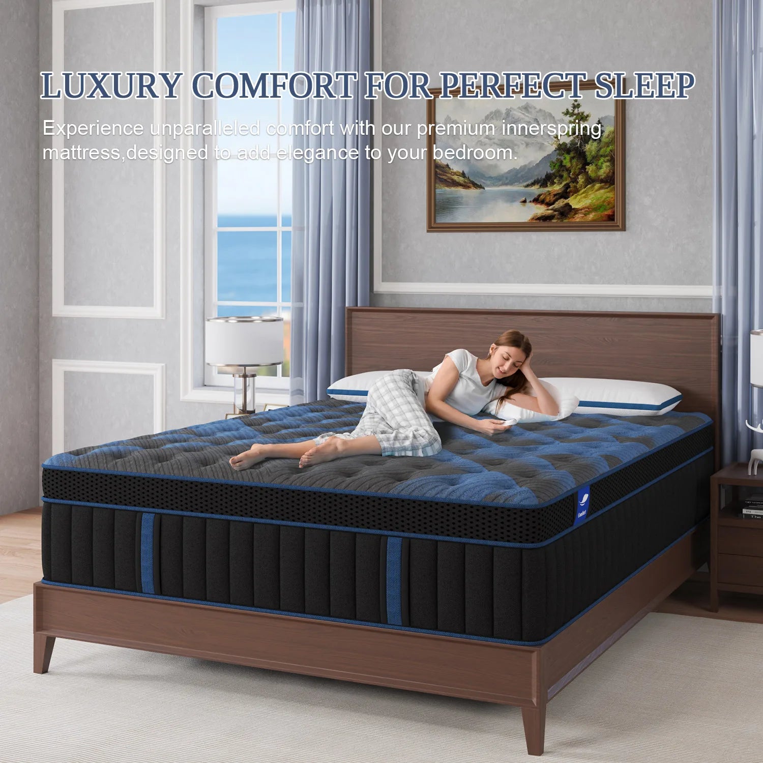 Hybrid Mattress Queen Double King Single Memory Foam Medium Firm 25cm Thick