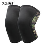 AOLIKES Knee Sleeves for Weightlifting & Powerlifting (7mm Pair) For Men & Women - Knee Wraps for Weight Lifting, Squats