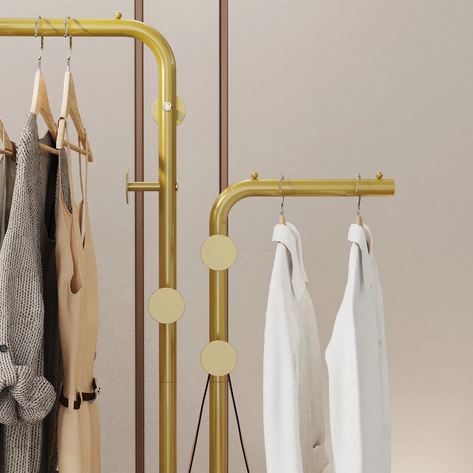 Metal Coat Rack Freestanding with Natural Marble Base, Entryway Coats Hanger Stand with 5 Hooks, Home Hotel Hall Tree for Coats