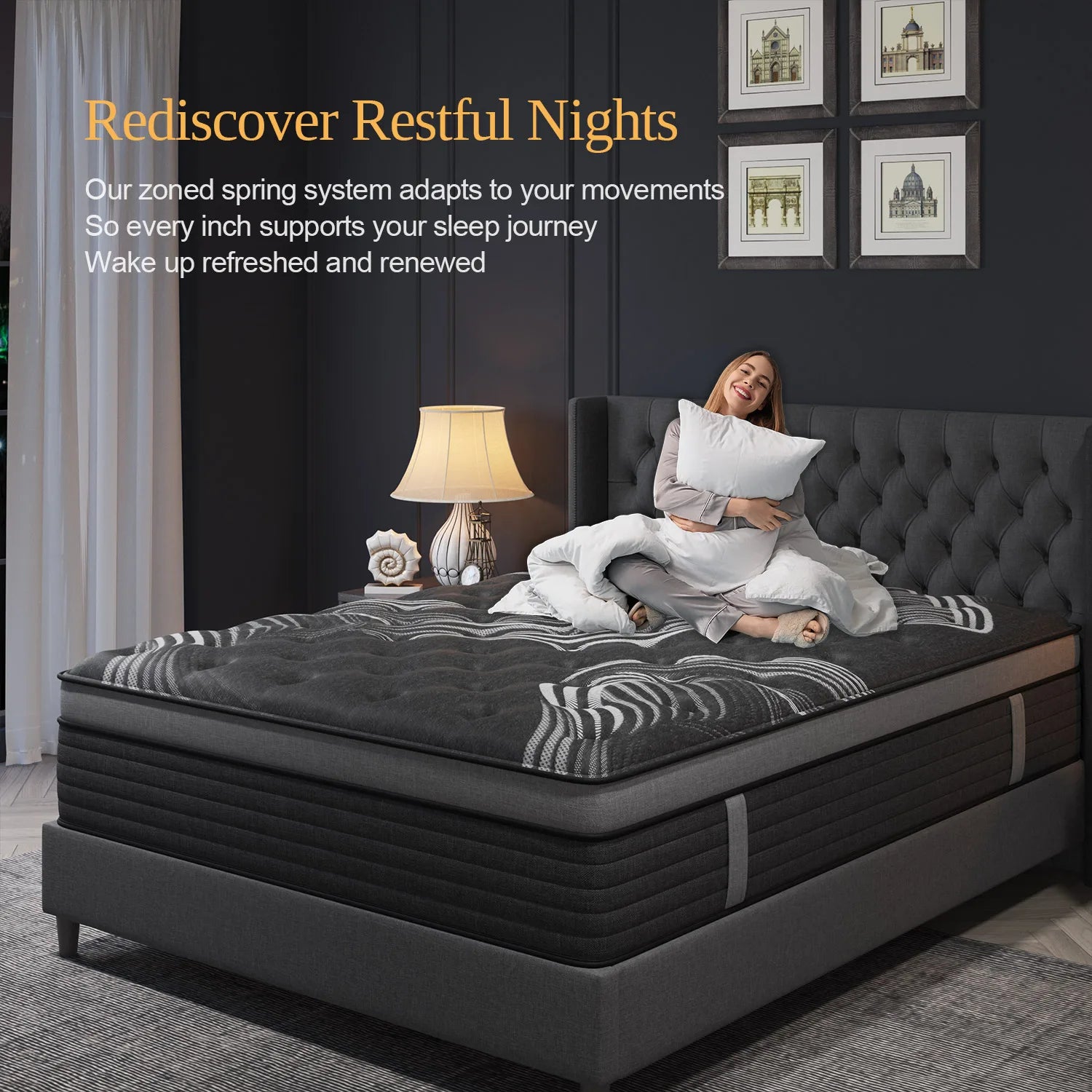 Viscountess Mattress Queen Double King Single Memory Foam Medium Firm 25cm
