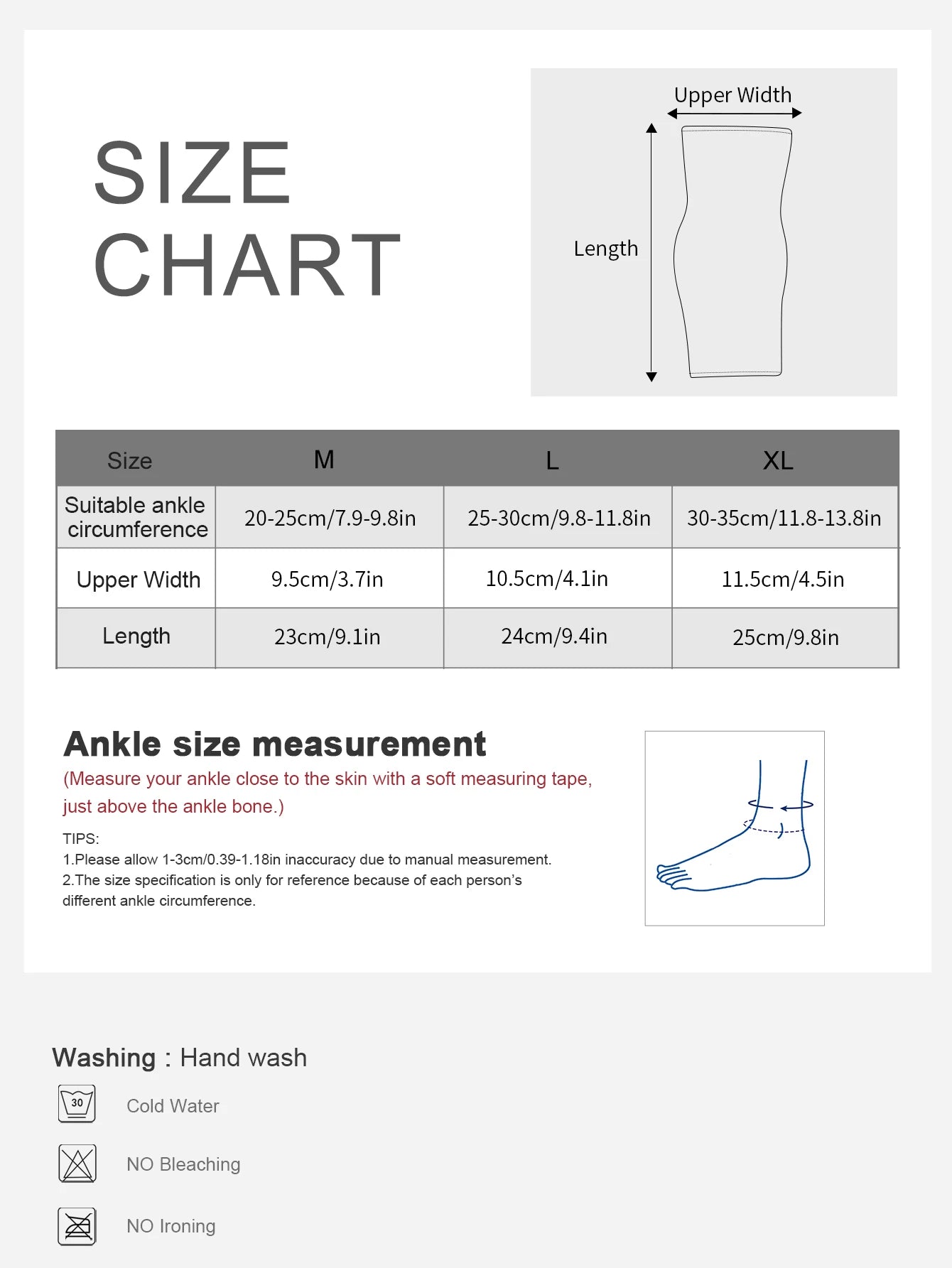 1 Pc Elastic Breathable Ankle Support Brace Running, Sports, Daily Wear