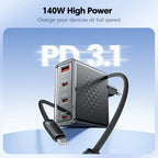 Toocki 140W GaN Charger Fast USB C Charger