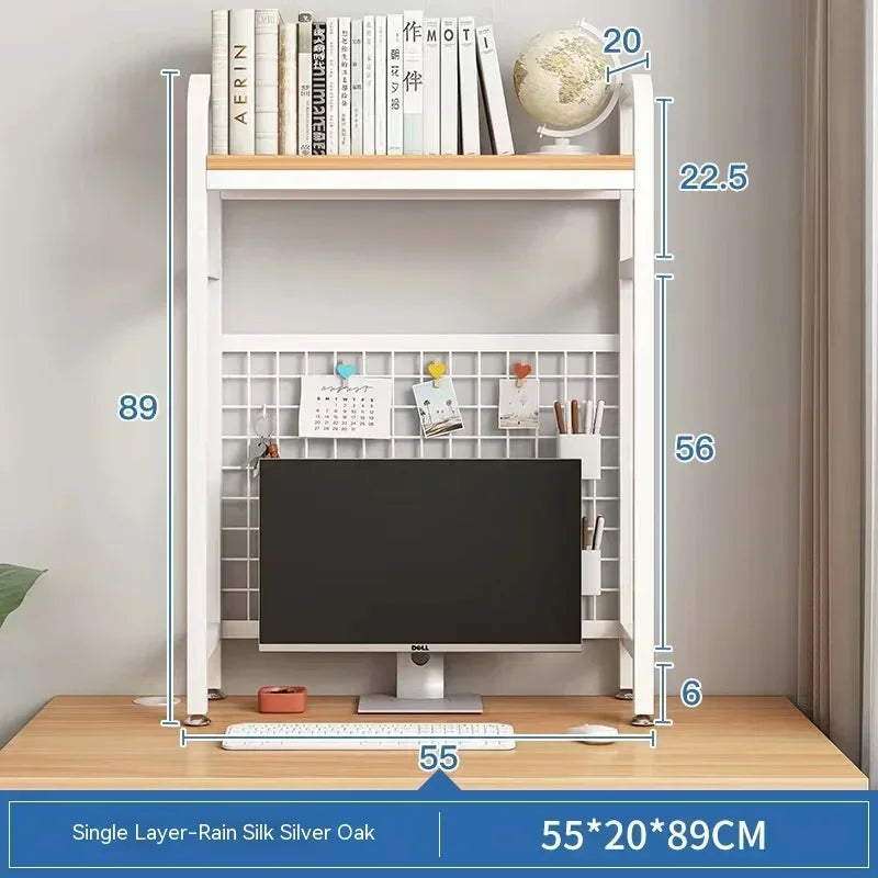 Desktop Multi-Layer Wrought Iron Shelf Bookcase