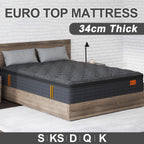 34cm Mattresses Queen Double King Single Euro Top Medium Firm Memory Foam Bed