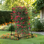 Cucumber Trellis for Garden Vegetable Trellis,U-Shaped Metal Garden Trellis Arch Plant Grow Support Frame for Climbing