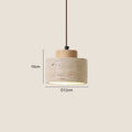 Japanese modern designer wabi-Sabai bedroom bedside lighting bar B&B yellow cave stone chandelier bedside hanging wire lamp