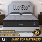 Duchess Queen Size Pocket Spring Mattress Medium Firm Foam
