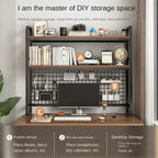 Desktop Multi-Layer Wrought Iron Shelf Bookcase