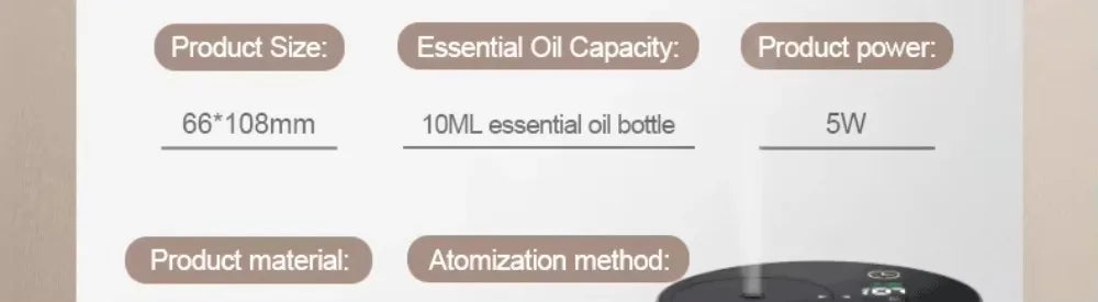 Portable Essential Oil Diffuser Rechargeable