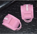 Leather Fitness Ankle Straps Adjustable Cuffs Gym