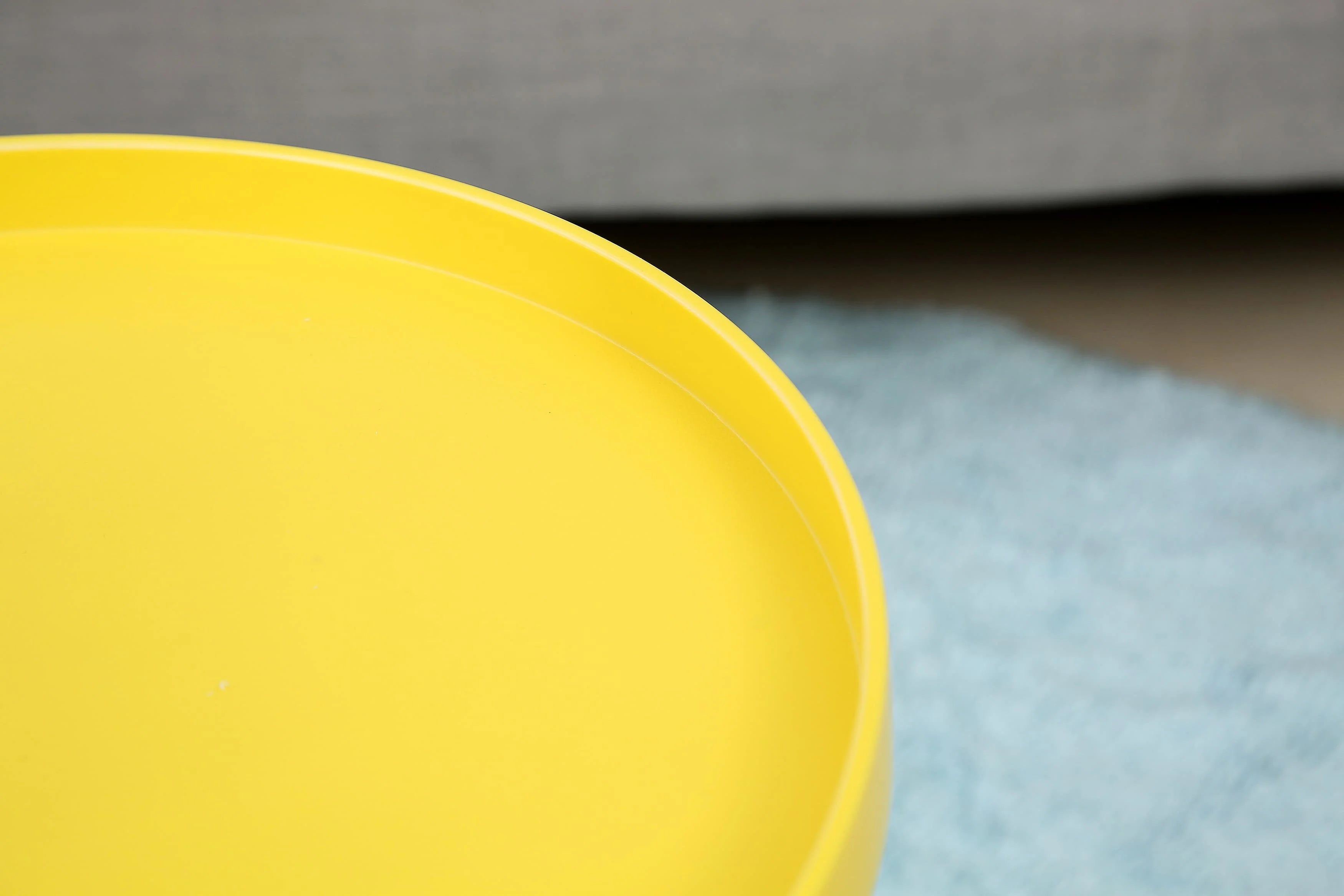 Mumucc Yellow Coffee Table,Bedside Desk,White Nordic Modern Minimalist