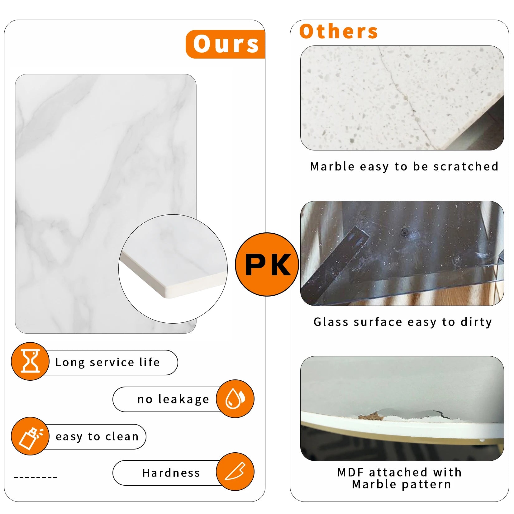 Marble Top Side Table Gold 2 Tier Square White End Tables 44.5x44.5x55.5cm Sintered Stone Marbles Tabletop Modern Small Bedside