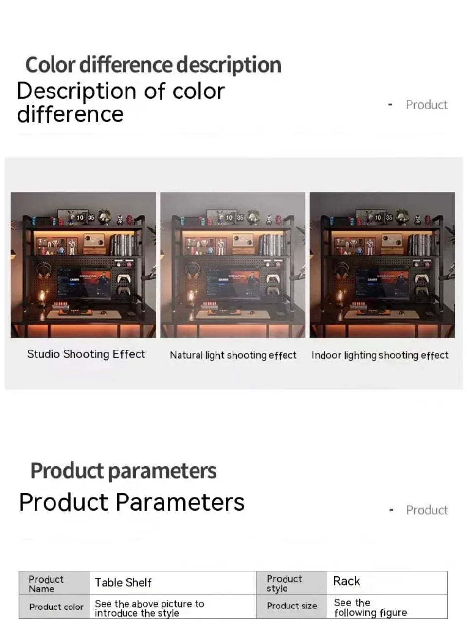 Desktop Multi-Layer Wrought Iron Shelf Bookcase