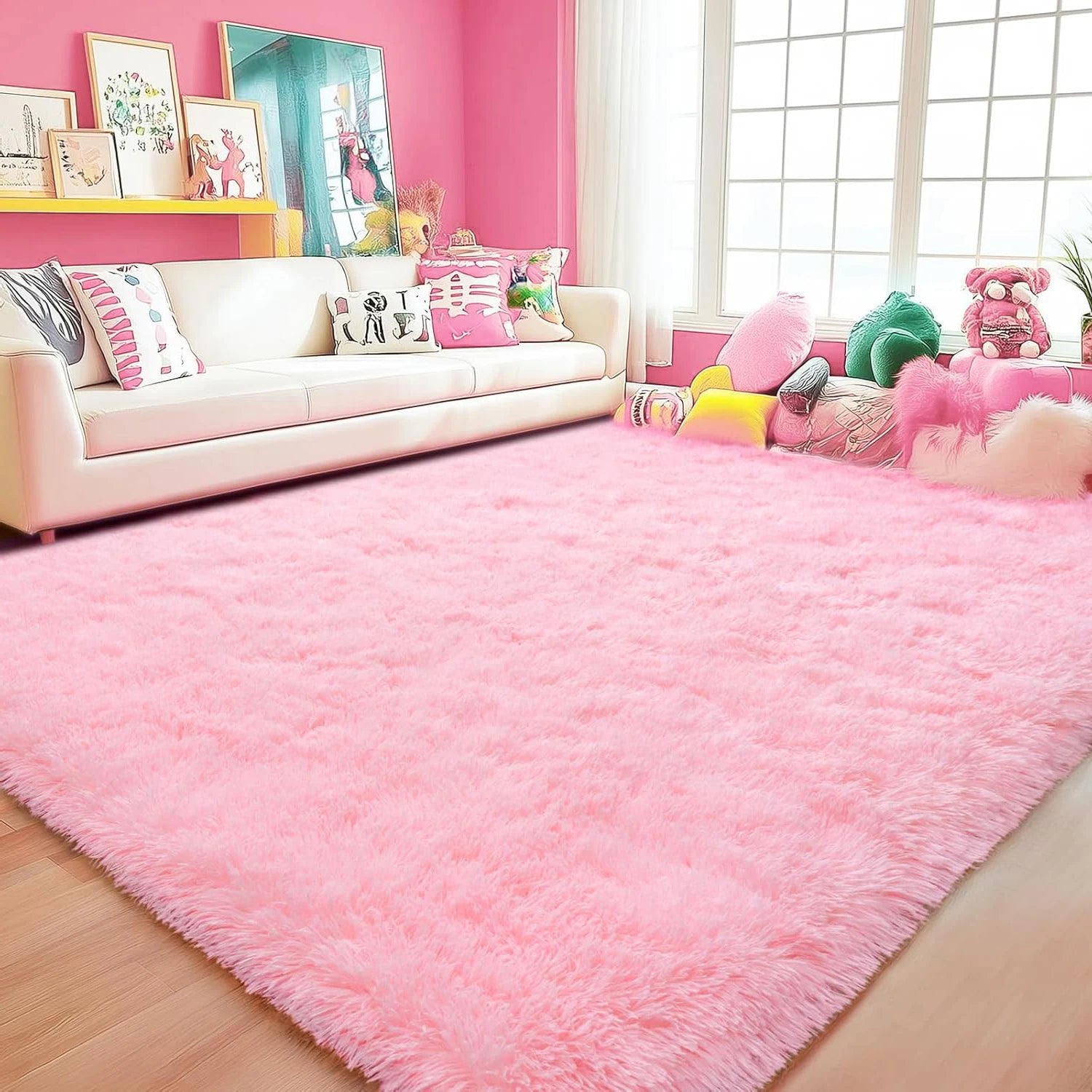 Long Plush Carpet For Living Room