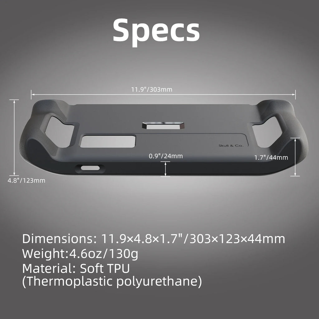 Skull & Co. GripCase SD Protective Case Standable Cover Soft Material Shell for Steam Deck EDC Case Carring Bag for Steam OLED
