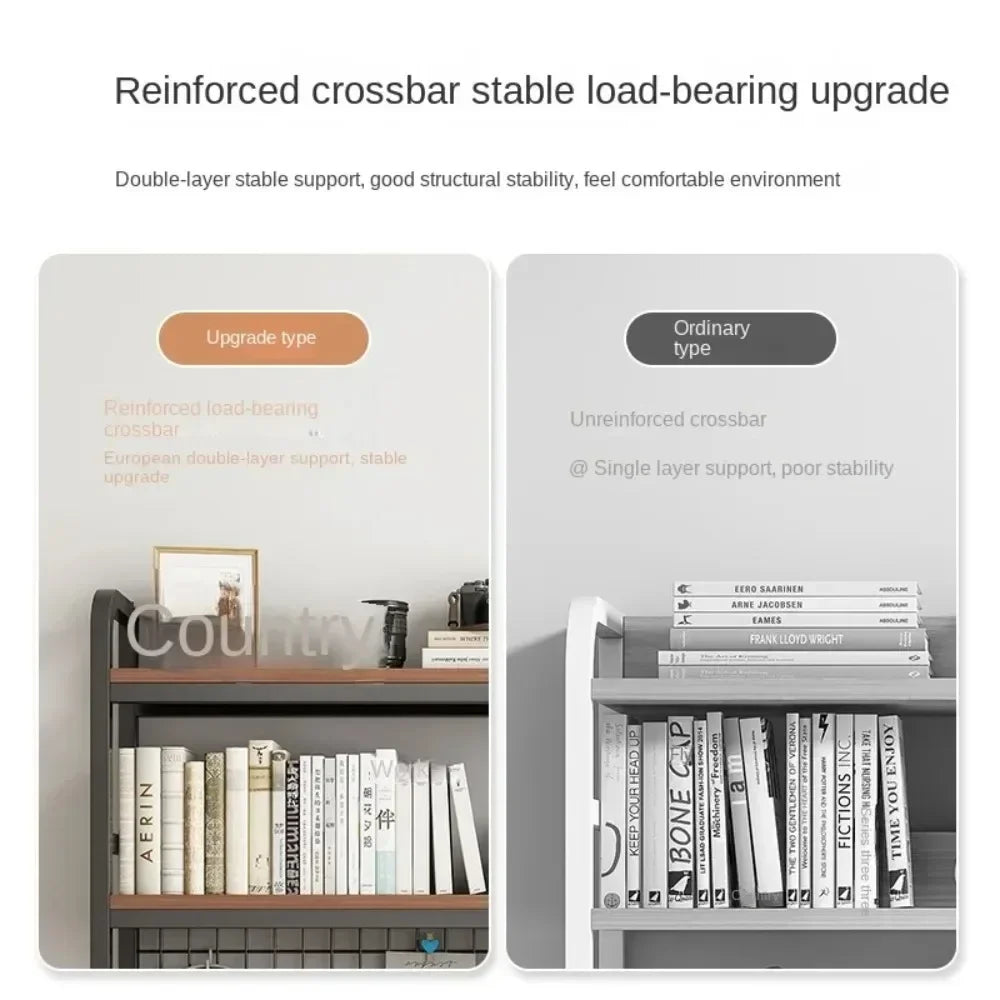 Desktop Multi-Layer Wrought Iron Shelf Bookcase