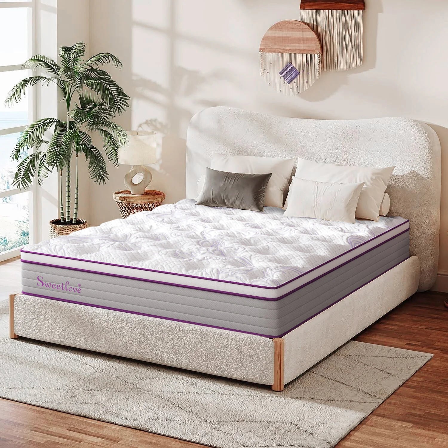 Queen Size Bed Mattress Memory Foam No Spring Medium Firm