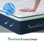 Queen Double King Single Bed Mattress Memory Foam No Spring