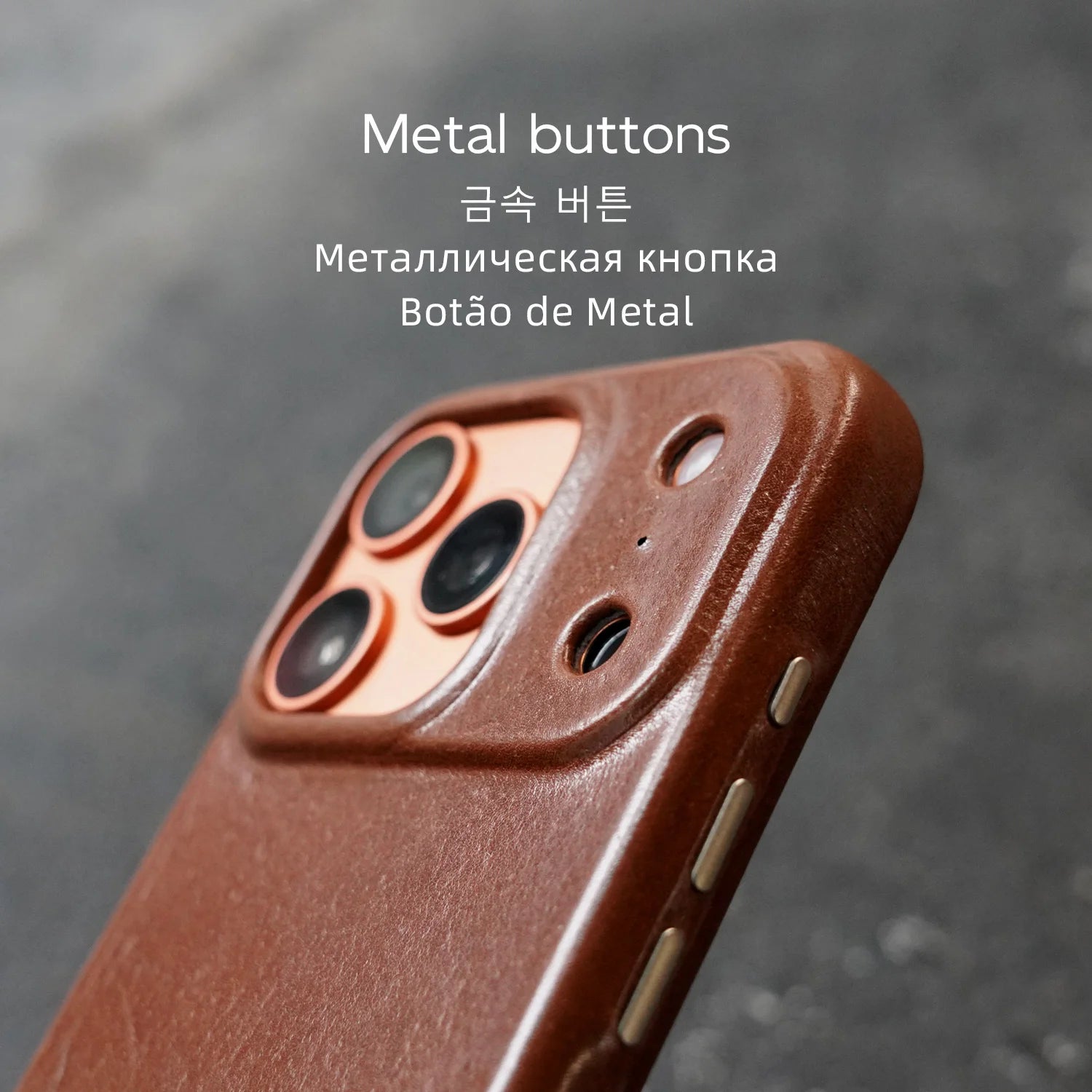 YMW Scars Italian Kangaroo Genuine Leather Case for iPhone 17 16 15 Pro Max Magnetic Handmade Phone Cover