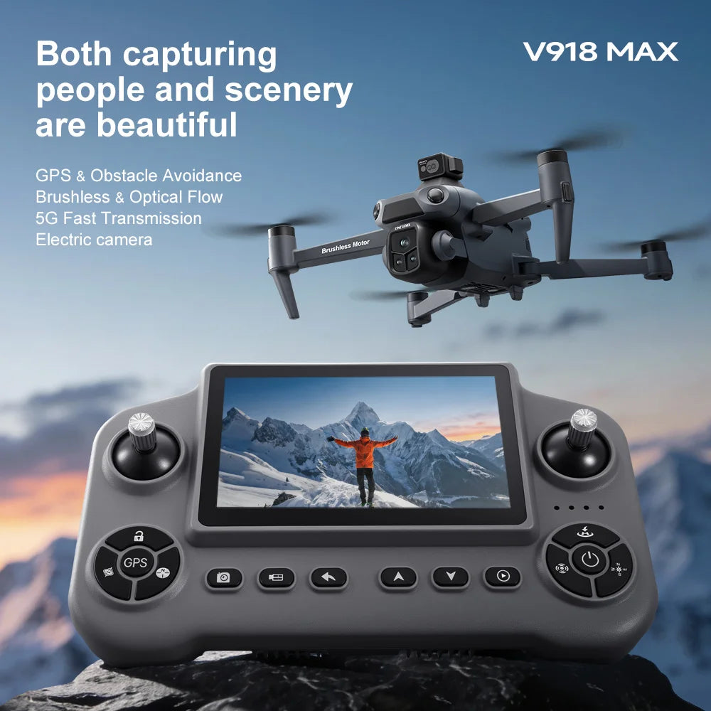 Xiaomi Mijia V918 3S GPS Drone 8K Professional Camera Aerial FPV Brush power Laser Obstacle with Large Screen RC Folding 2026