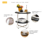 Mumucc Yellow Coffee Table,Bedside Desk,White Nordic Modern Minimalist