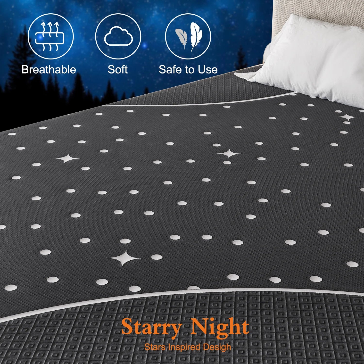 Pocket Spring Mattress Gel Memory Foam Bed Queen Size
