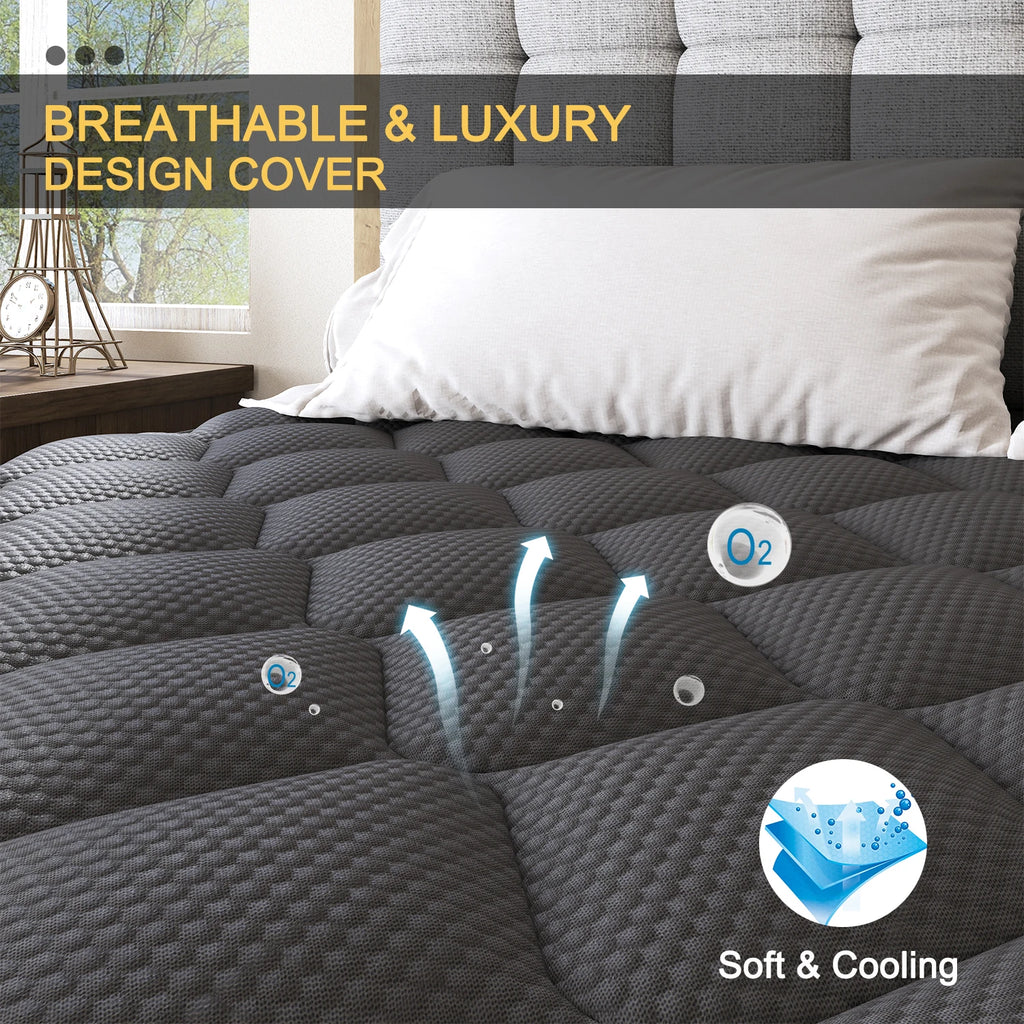 Mattress Euro Top Memory Foam Bed Queen Double King Single 30cm