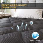 Mattress Euro Top Memory Foam Bed Queen Double King Single 30cm