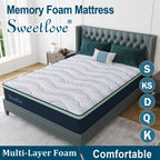 Queen Double King Single Bed Mattress Memory Foam No Spring