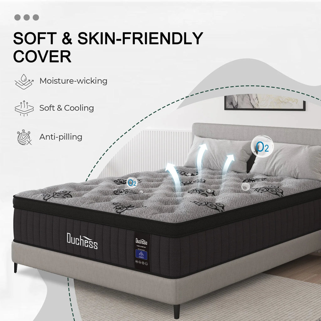 Duchess Mattress Queen Pocket Spring Gel Memory Foam Medium Firm ALL SIZE