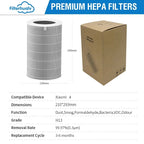 PM2.5 Xiaomi Hepa Filter 4 Xiaomi Activated Carbon Filter 4 For Xiaomi Air Purifier 4 Xiaomi H13 4 Filter