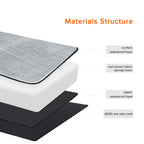 Large Orthopedic Dog Bed Kennel Memory Foam Waterproof Pet Bed with Removable Washable Cover Nonskid Bottom Joint Relief