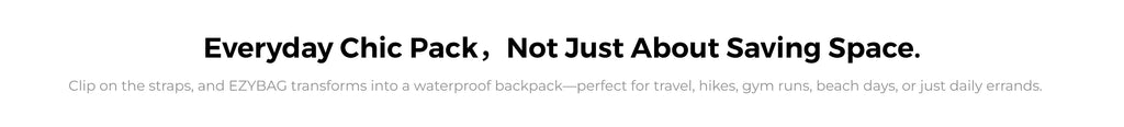 FLEXTAIL X VOLLYC EZYPACK - 25L Vacuum Storage Bag, Reusable Clothing Storage Bag, Travel Backpack Luggage Bag, 85% Compression