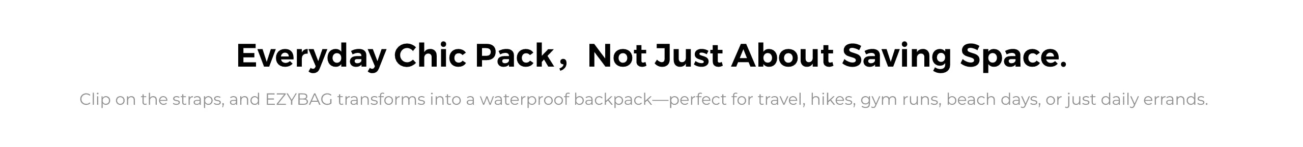FLEXTAIL X VOLLYC EZYPACK - 25L Vacuum Storage Bag, Reusable Clothing Storage Bag, Travel Backpack Luggage Bag, 85% Compression
