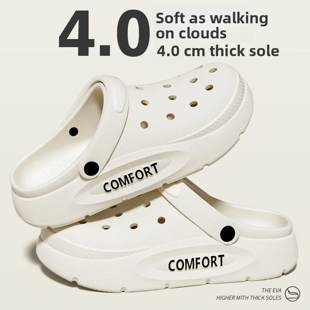 Men's Special Arch Support Hole Hole Shoes Summer Outdoor Wear Long Standing Not Tired Foot Anti-Slip Deodorant Slippers