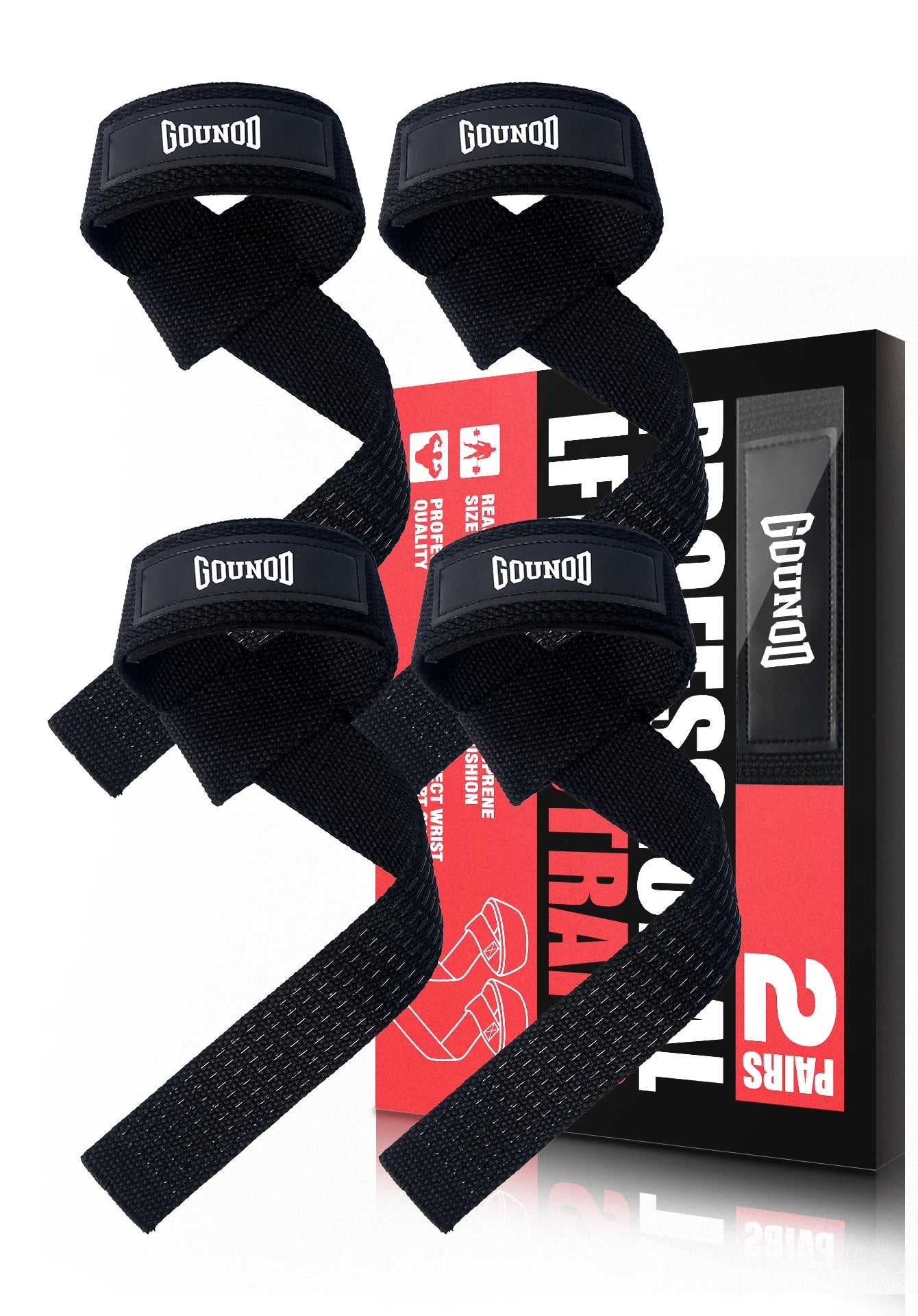 Weightlifting Straps Anti-Slip Silicone Lifting Wrist Straps