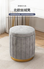 Fashion Storage Stool, Shoe Changing Stool, Makeup Stool, Bedroom Dressing Table Round Stool, New Round Stool with Storage Space