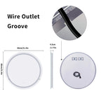 800mm LED Circle Wall Mounted Vanity Mirror with Demister Pad Smart Touch Sensor Memory Function Backlit Front Lighted 3 Colors