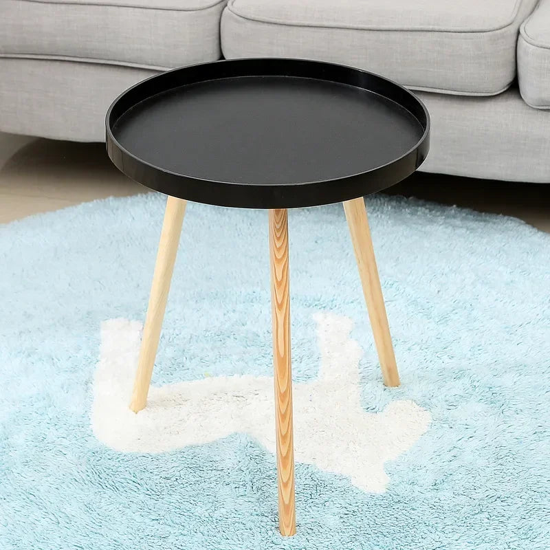 Mumucc Yellow Coffee Table,Bedside Desk,White Nordic Modern Minimalist
