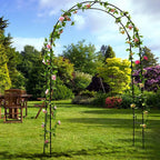 Wedding Garden Arch Arbor Trellis Archway for Climbing Plants Rack, Outdoor Garden Lawn Backyard Patio