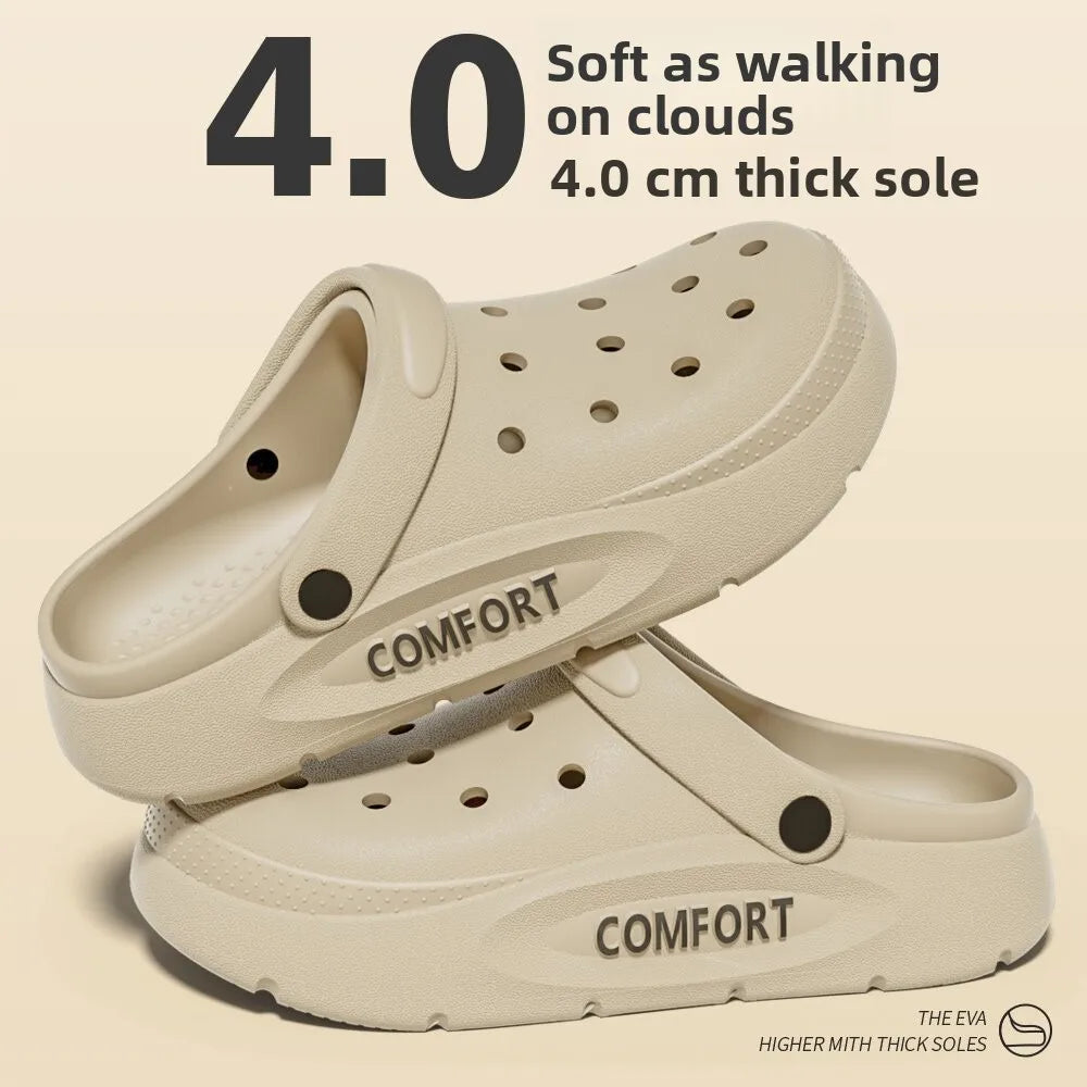 Men's Special Arch Support Hole Hole Shoes Summer Outdoor Wear Long Standing Not Tired Foot Anti-Slip Deodorant Slippers