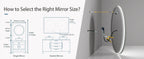 600mm LED Round Wall Mounted Vanity Mirror with Demister Pad Smart Touch Sensor Memory Function Backlit Front Lighted 3 Colors