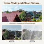 2PCS/1PCS HEIYOUCAM Window Camera-Replaces Outdoor Cameras | 2.4/5GHz Wi-Fi | 3MP HD | Full-Color Night Vision Thru Window